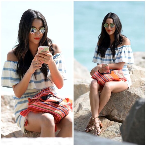 MARA HOFFMAN NOVELTY STRIPE RUFFLE SHORT AND TOP SET MSRP $335.00 Women’s XS - Picture 3 of 12